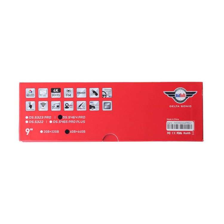مانیتور اندروید خودرو دلتا سونیک مدل DS.5464 PRO