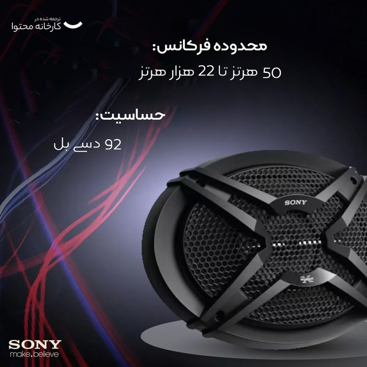 اسپیکر خودرو سونی مدل XS-GTF6939